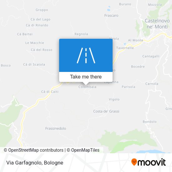 Via Garfagnolo map