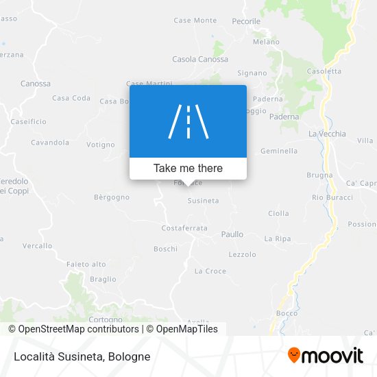 Località Susineta map