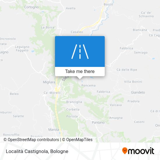 Località Castignola map