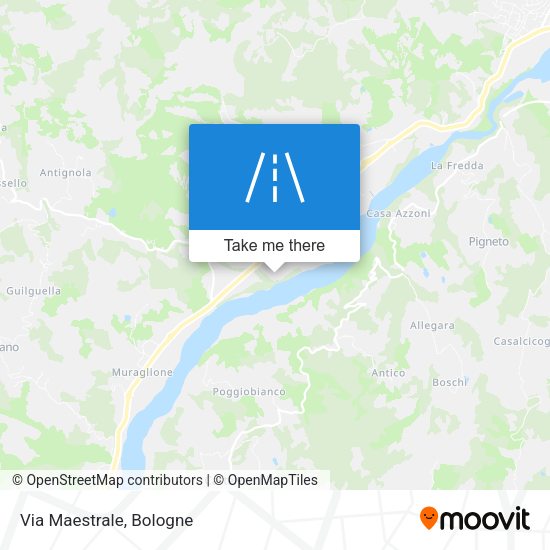 Via Maestrale map