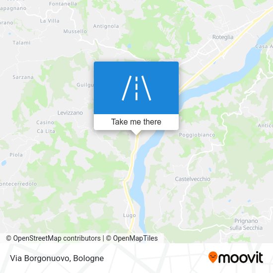 Via Borgonuovo map