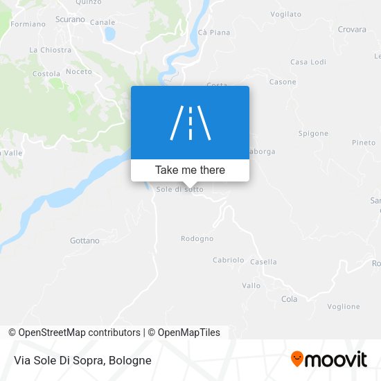 Via Sole Di Sopra map