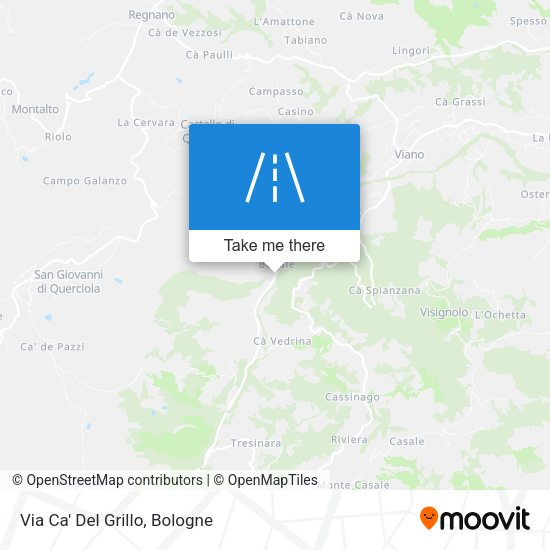 Via Ca' Del Grillo map