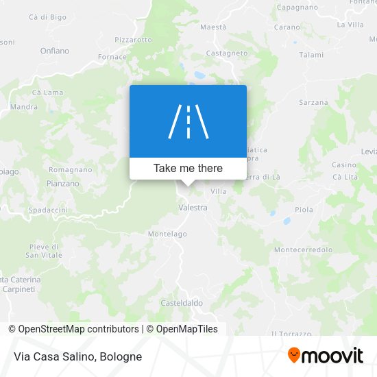 Via Casa Salino map