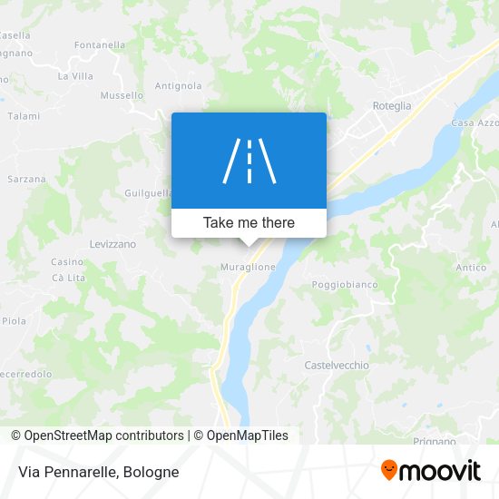 Via Pennarelle map