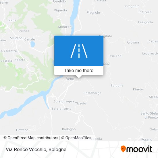 Via Ronco Vecchio map