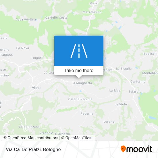 Via Ca' De Pralzi map