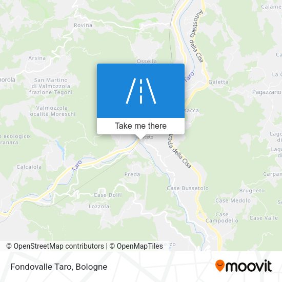 Fondovalle Taro map