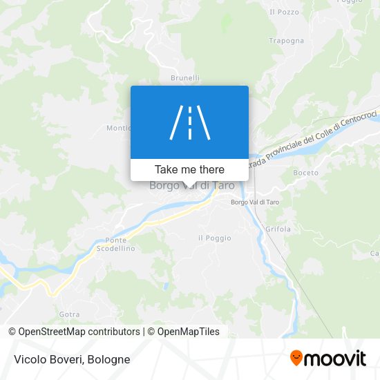 Vicolo Boveri map