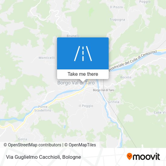 Via Guglielmo Cacchioli map