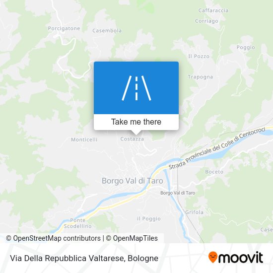 Via Della Repubblica Valtarese map