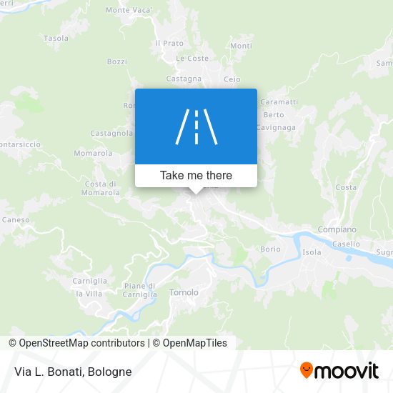Via L. Bonati map