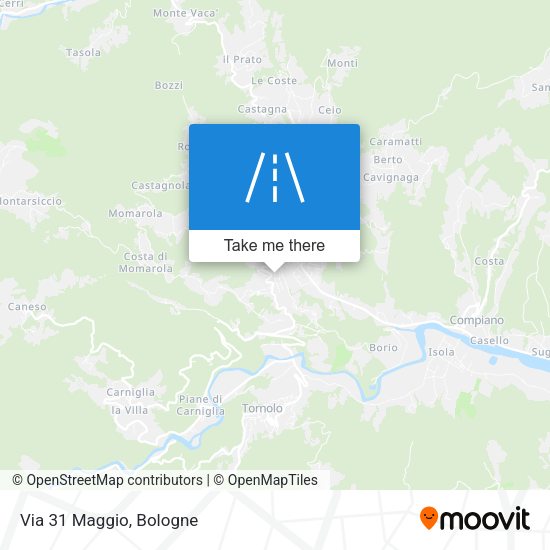 Via 31 Maggio map