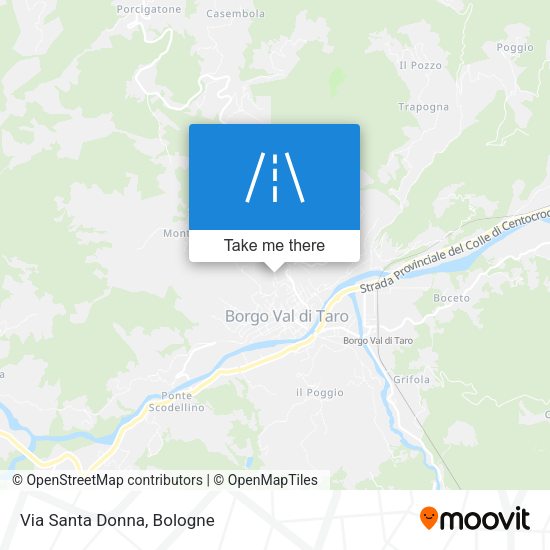 Via Santa Donna map