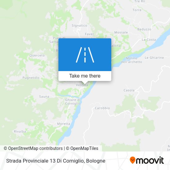 Strada Provinciale 13 Di Corniglio map