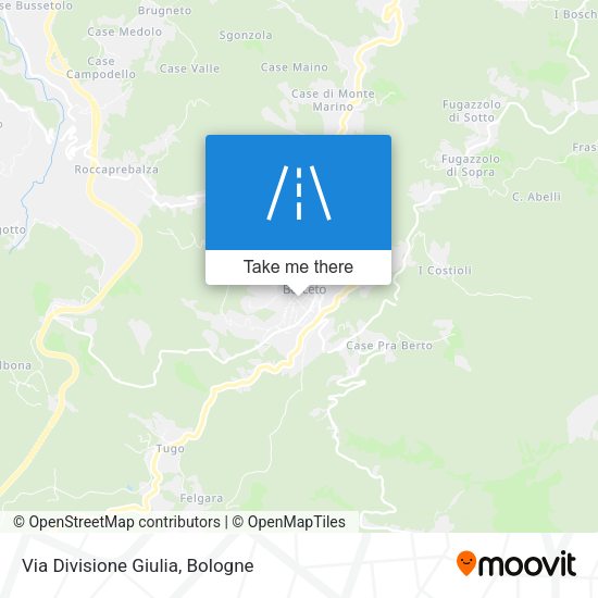 Via Divisione Giulia map