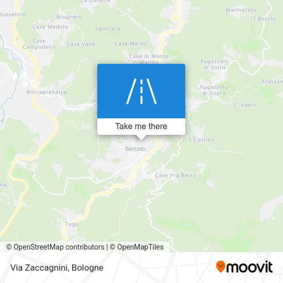 Via Zaccagnini map