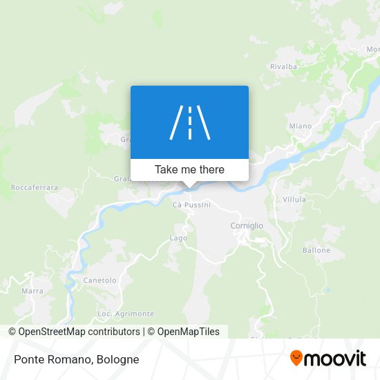 Ponte Romano map
