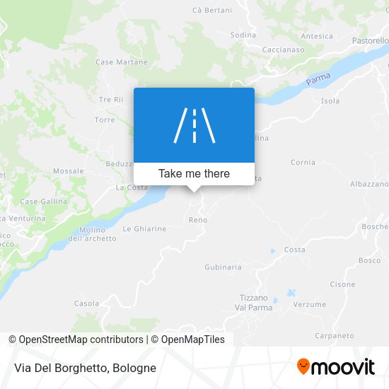 Via Del Borghetto map