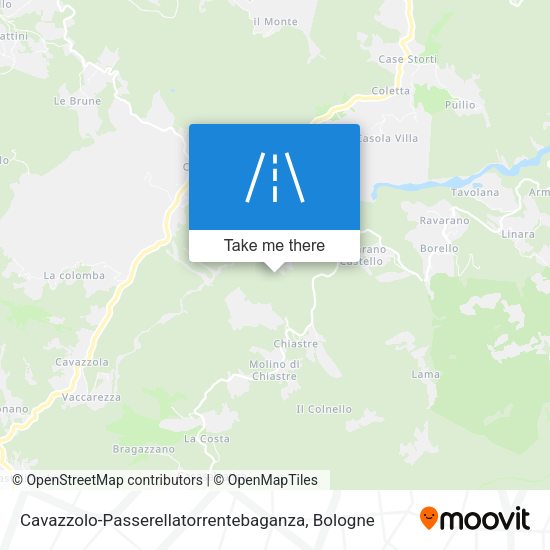 Cavazzolo-Passerellatorrentebaganza map