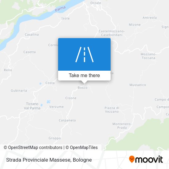 Strada Provinciale  Massese map