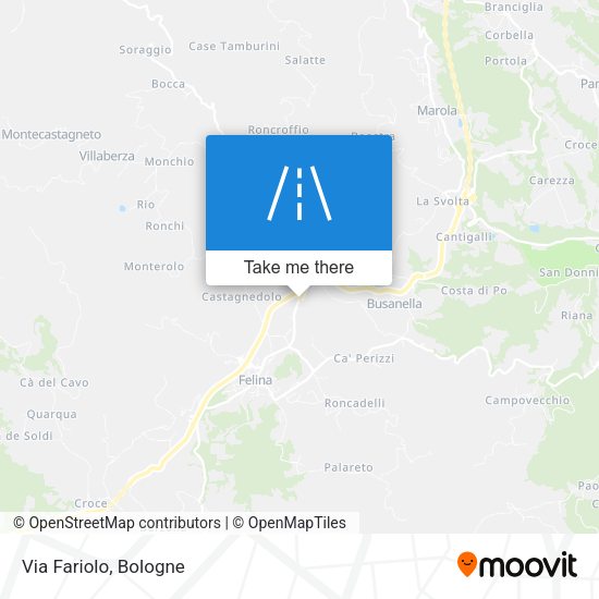Via Fariolo map