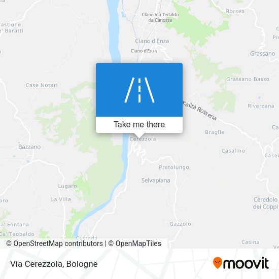 Via Cerezzola map