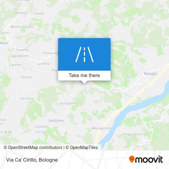 Via Ca' Cirillo map