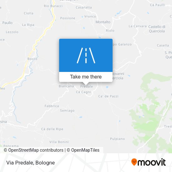 Via Predale map
