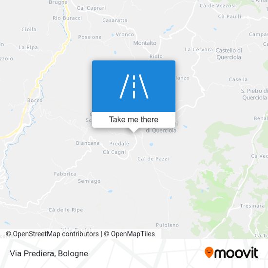 Via Prediera map