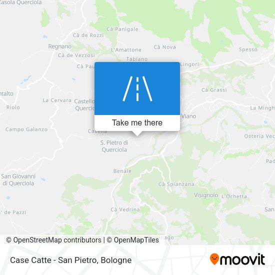 Case Catte - San Pietro map