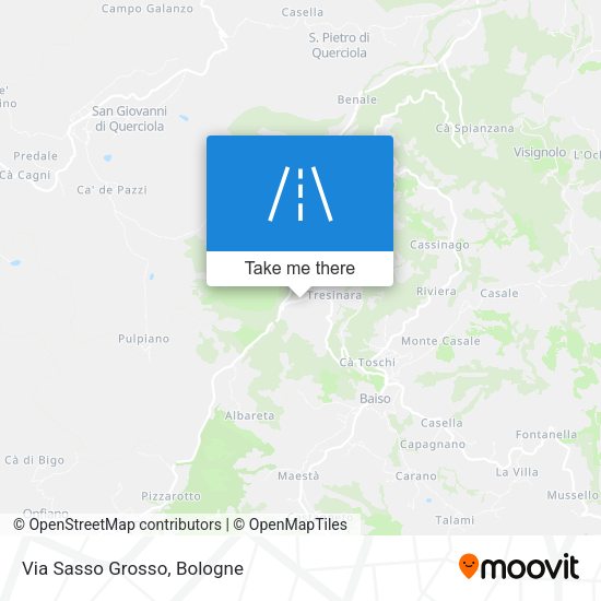 Via Sasso Grosso map