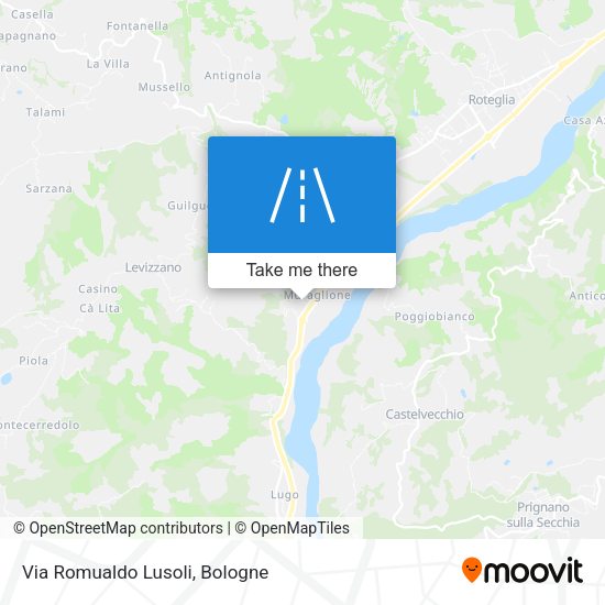 Via Romualdo Lusoli map