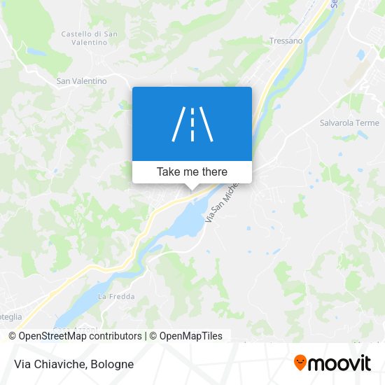 Via Chiaviche map