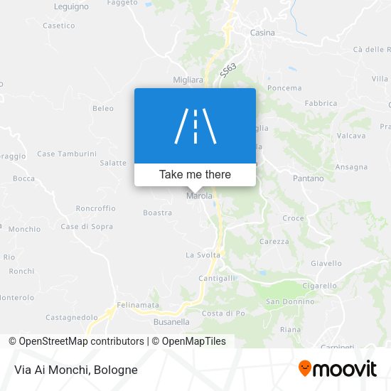 Via Ai Monchi map