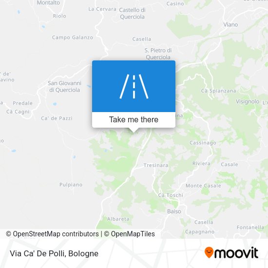 Via Ca' De Polli map