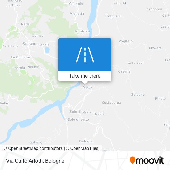 Via Carlo Arlotti map
