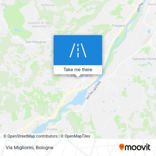 Via Migliorini map