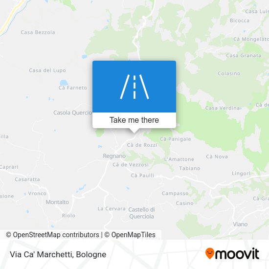 Via Ca' Marchetti map