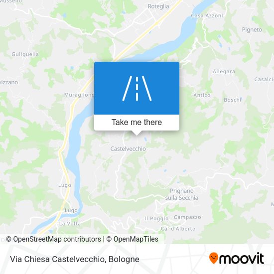 Via Chiesa Castelvecchio map