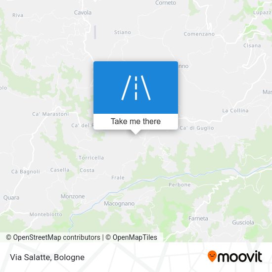 Via Salatte map