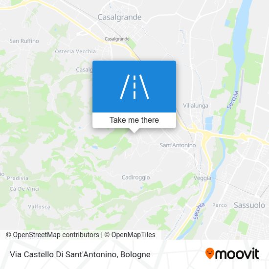 Via Castello Di Sant'Antonino map