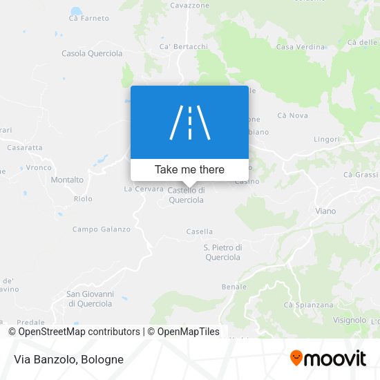 Via Banzolo map