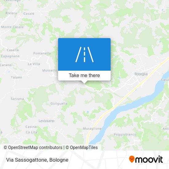 Via Sassogattone map