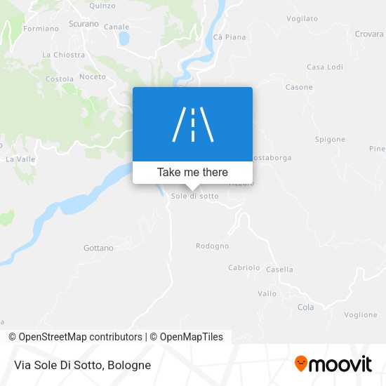 Via Sole Di Sotto map