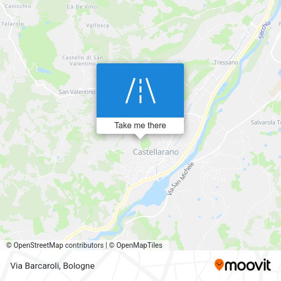Via Barcaroli map
