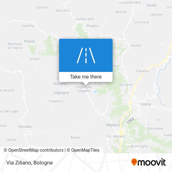 Via Ziliano map