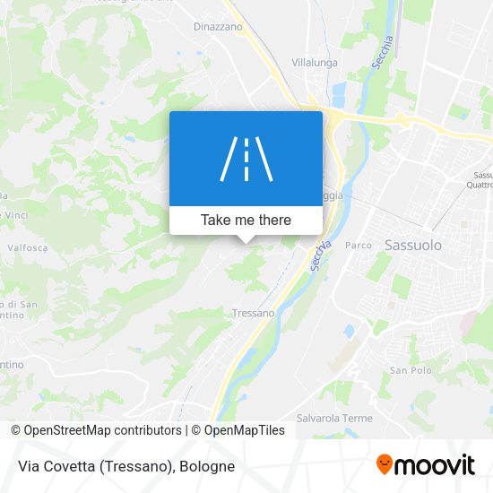 Via Covetta (Tressano) map
