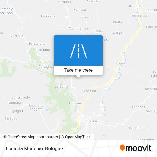 Località Monchio map