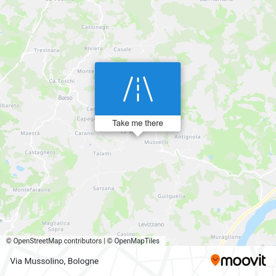 Via Mussolino map
